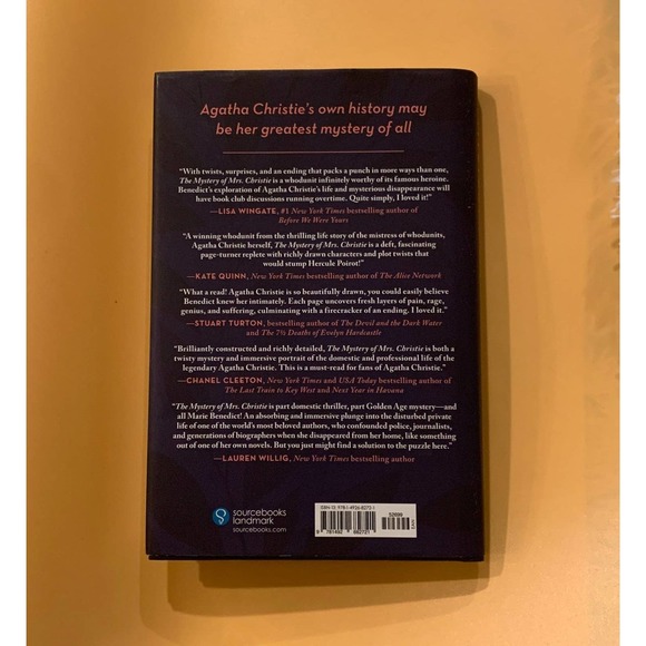 The Mystery of Mrs. Christie by Marie Benedict Hardcover - Picture 2 of 7